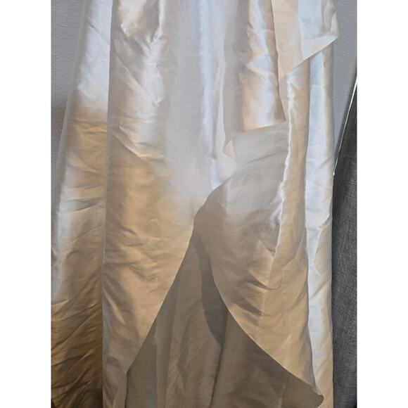 Revolve Elliatt Protea Gown 2XL Ivory Off-Shoulder Hi-Low Formal White Party - Picture 10 of 16